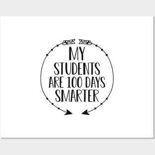 Teacher - My students are 100 days smart Posters and Art